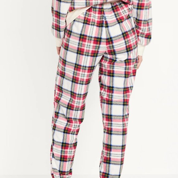 NWT Old Navy High-Waisted Micro Fleece Pajama Jogger Pants for Women - Picture 2 of 5